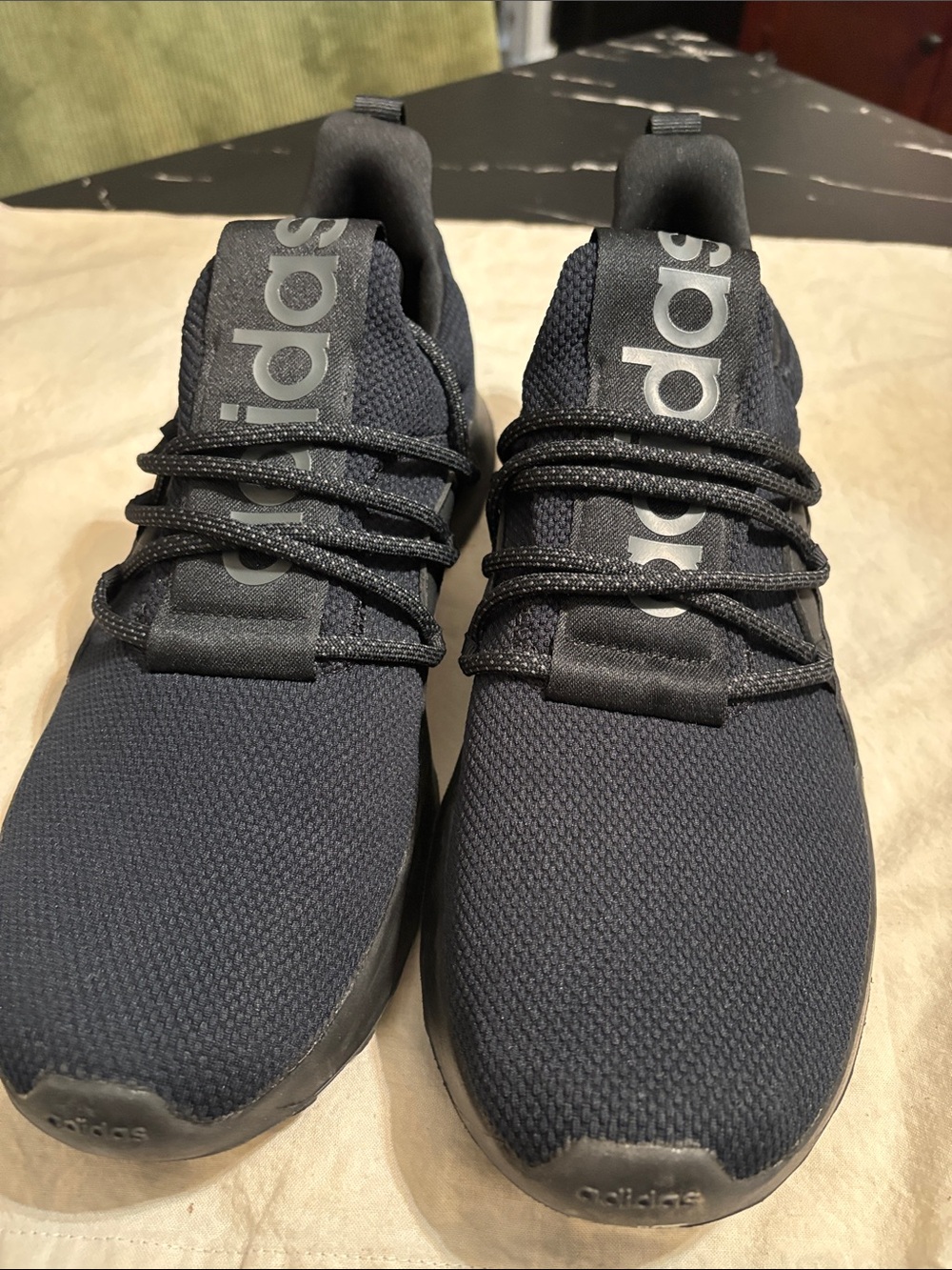 adidas Men’s Navy Black Slip-On Knit Sneakers